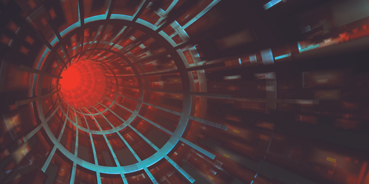 Abstract image of nuclear equipment